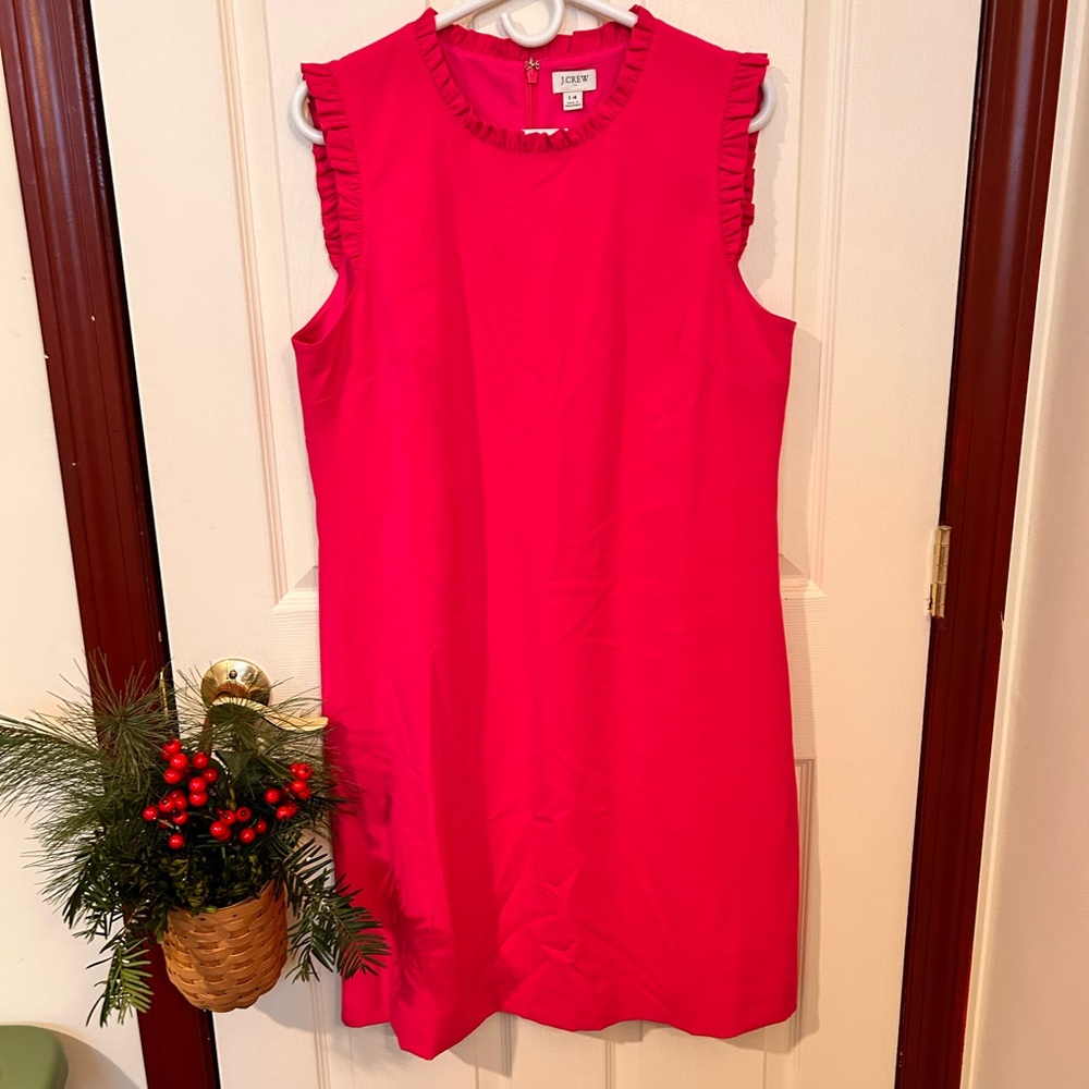 J Crew Vivid Fuchsia Sleeveless Dress